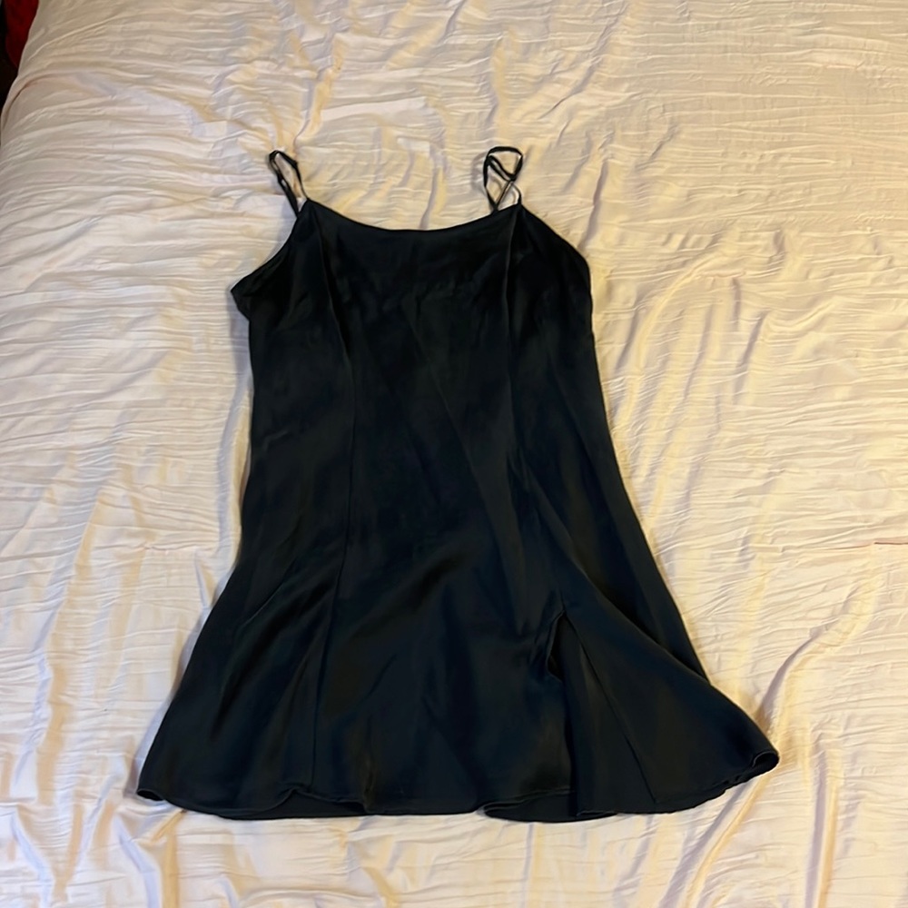 Black slip dress